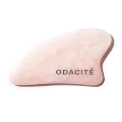 Crystal Contour Gua Sha -Gesichtsmassagestein aus Rosenquarz