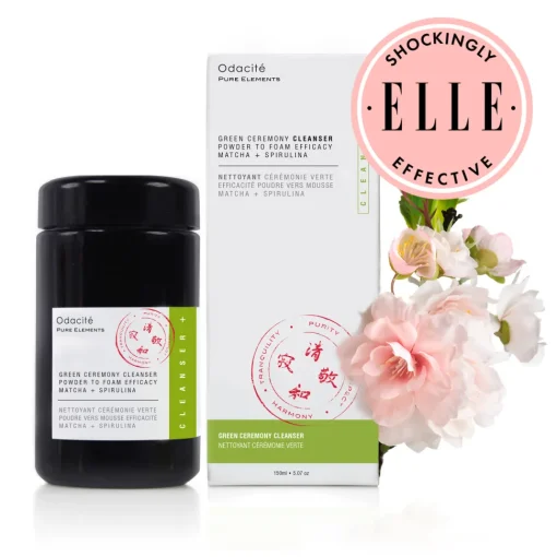 Green Ceremony Cleanser - Puder-zu-Schaum-Cleanser mit Matcha + Spirulina Alge