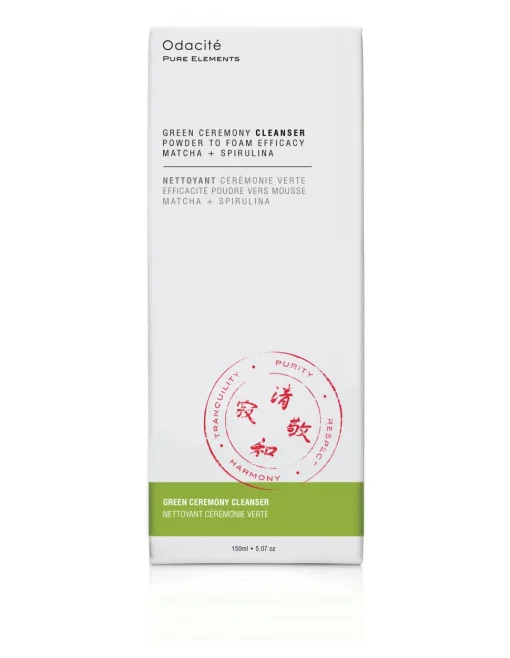 Green Ceremony Cleanser - Puder-zu-Schaum-Cleanser mit Matcha + Spirulina Alge