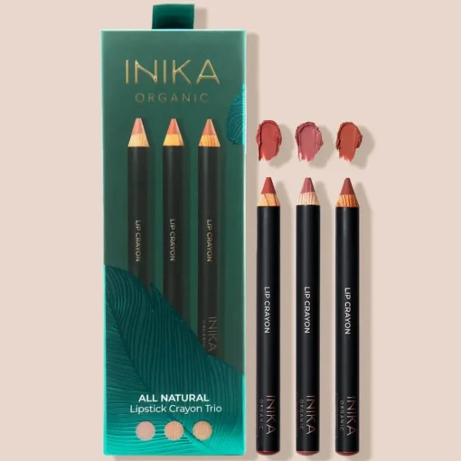 INIKA Organic | All Natural Lipstick Crayon Trio - Lippenkonturenstifte-Set