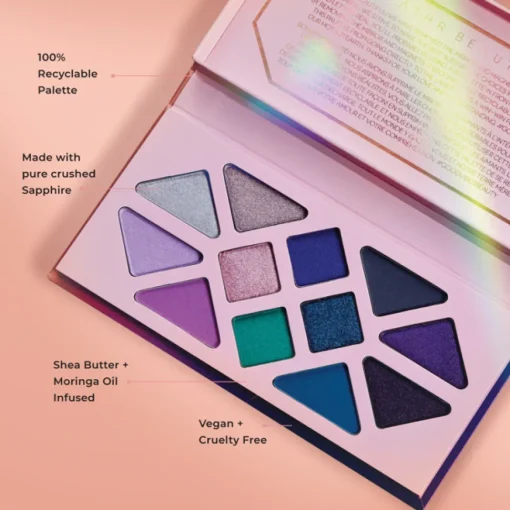 Moonlight Crystal Palette - Lidschattenpalette mit mauve und blau-grünen Tönen